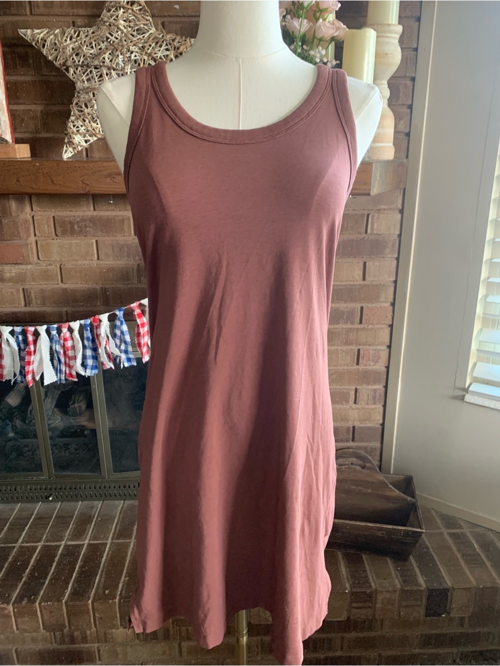 Lululemon Mauve Rose Pink Tank Dress Mini No Size Tag See Measurements